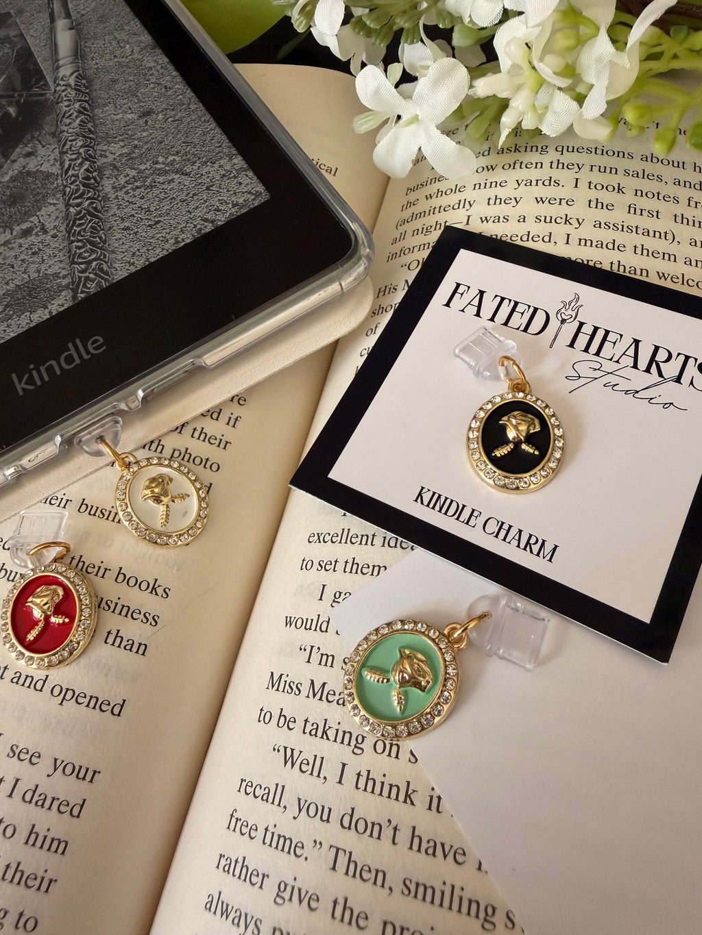 The Enchanted Rose Charm
