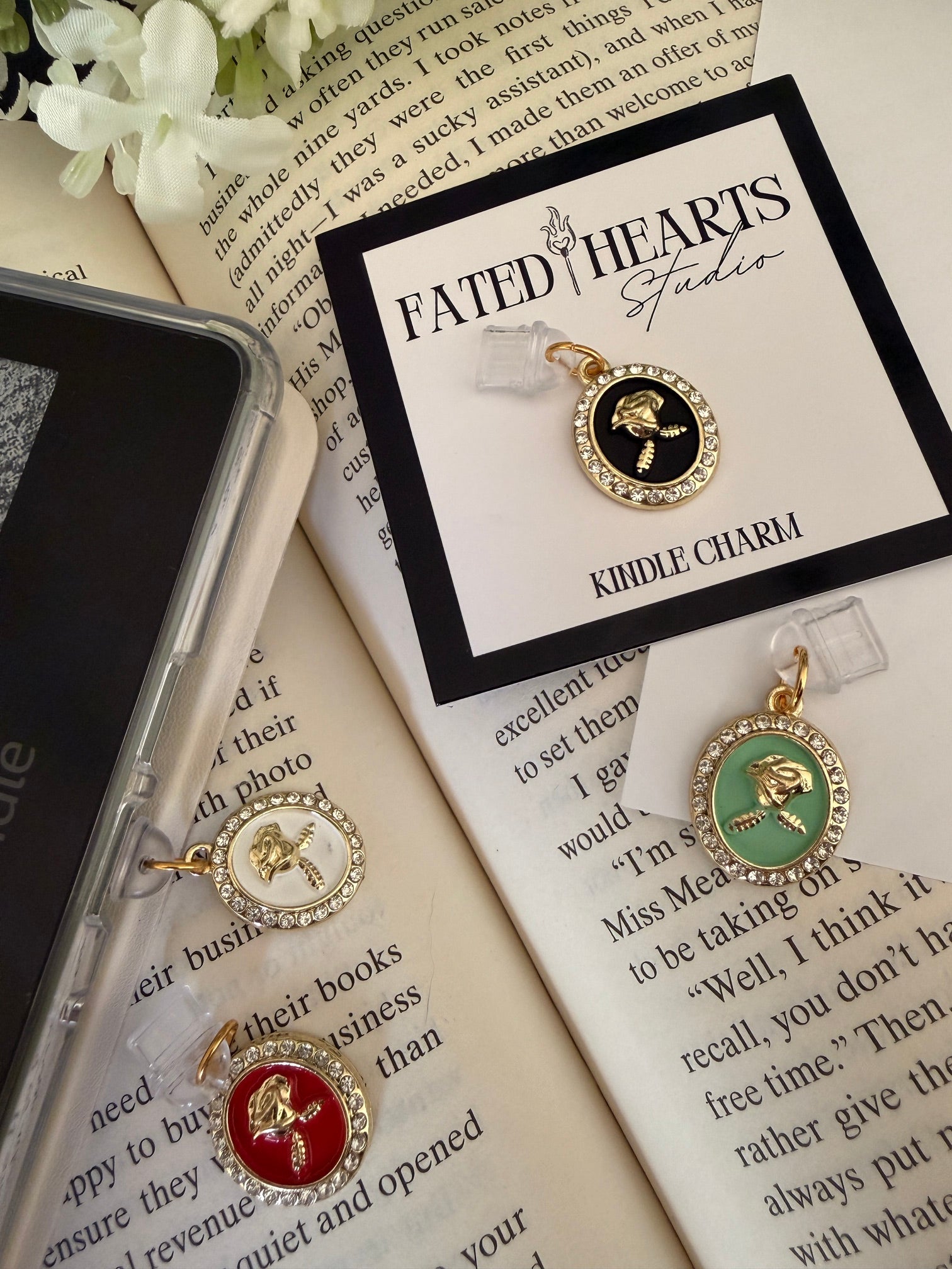 The Enchanted Rose Charm