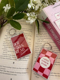 Hot Girls Read Romance Keychain